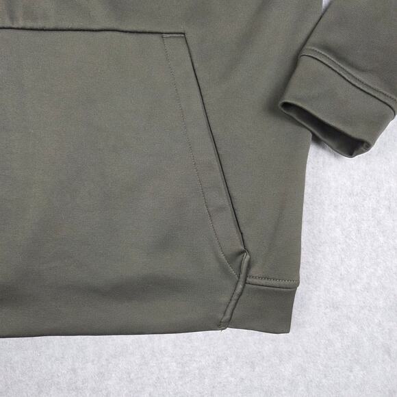 Under Armour Hoodie Mens Size Small Big Logo Dark Forest Green - Picture 8 of 14